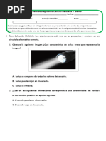 4° Básico Evaluación Diagnóstica CIENCIAS NATURALES