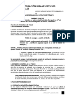 Modelo Descargos A Papeleta de Transito Autor Jose Maria Pacori Cari