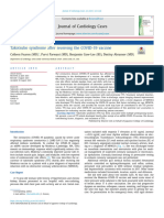 Takotsubo Syndrome After Receiving The COVID-19 Vaccine: Journal of Cardiology Cases