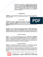 Convenio Que Celebran Por Una Parte La Ciudadana Convenio Que Celebran Por Una P