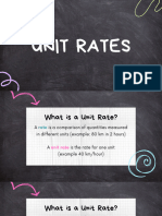 Unit Rates - Grade 6