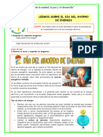 Ficha-Juev - Pl-Leemos Sobre El Día Nacional Del Ahorro de Energía - Jezabel Camargo Único Contacto-978387435