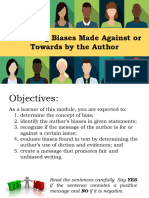 Module 1 - Quarter 3 - Biases Made by The Author