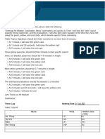 Toastmasters 675E Timer Script and Log A4