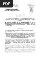 Decreto 167 Codigo Integridad