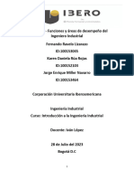 Actividad 4-Funciones y Áreas de Desempeño Del Ingeniero Industrial