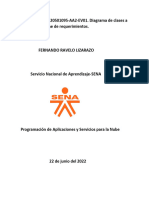 Evidencia GA4-220501095-AA2-EV01. Diagrama de Clases A Partir Del Informe de requerimientos-FERNANDO RAVELO