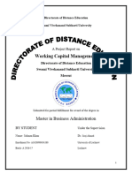 Working Capital Management of HDFC Bank