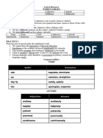 Lexical Resource - SUFFIX