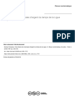 Dumas 1961, Trois Trésors de Monnaies D'argent Du Temps de La Ligue