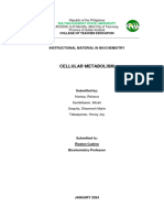 Biochemistry Module. Final