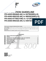 Inverter FR-A800 Installation Guideline