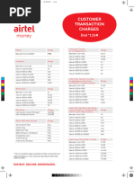 AIRTEL Tariff Guide Poster A1