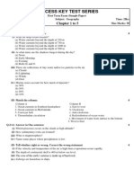 Class 8 Sample Paper Geography (Que - Paper)