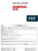 Plan de Clases Ciclo IV