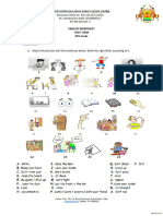 8TH English Worksheet