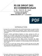 Cours de Droit Des Societes Commerciales