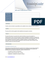 Credit and Collections Policy PDF Free