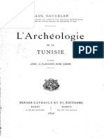 Gauckler, Paul - L'archéologie de La Tunisie (1896)