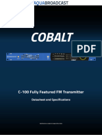 Aqua Broadcast Cobalt c100 Datasheet 271123