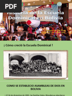 Historia de La Escuela Dominical - en Asambleas de Dios de Bolivia