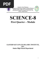 SCIENCE 8 1st Quarter