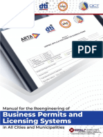 Manual For The Reengineering of Business Permits and Licensing Systems in All Cities and Municipalities BPLS Operations Manual