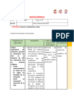 SESIÓN DE APRENDIZAJE Educacion Religiosa