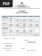 St. Andrew Class-Program