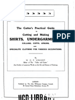 13.1 The Cutter's Practical Guide To Cutting and Making Shirts, Undergarments, Collars