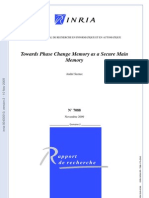 Towards Phase Change Memory As A Secure Main Memory: Apport de Recherche