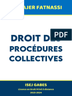 Droit Des Procédures Collectives