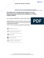 The Effects of A Family Fitness Program On The Physical Activity and Nutrition Behaviors of Third Grade Children