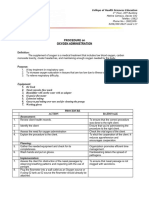 Oxygen Administration Procedure