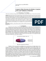 Performance Improvement of Bus Structure For Rollover Analysis Using FEA and Validation of Roll Bar