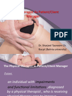 Physical-Therapist As Patient Manager