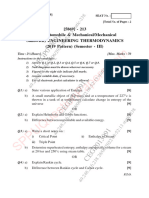 Be - Mechanical Engineering - Semester 3 - 2022 - May - Engineering Thermodynamics Et Pattern 2019