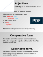 Comparativo y Superlativo