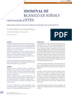 Origen Orgánico en Niños Y Adolescentes: Dolor Abdominal de