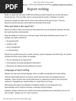 Report Writing - Library - University of Leeds