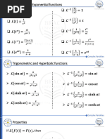 Formula Sheet Laplace