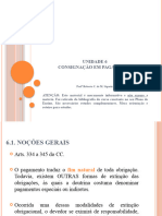 Unidade 6. Consignação em Pagamento