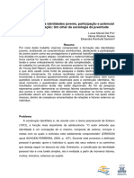 A Construção Das Identidades Juvenis, Participação e Potencial de Transformação: Um Olhar Da Sociologia Da Juventude