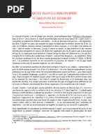 L'equité Dans La Philosophie D'aristote