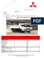 Fuso FV Euro 3 Volquete Mitsubishi