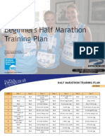 Half Marathon Beginners Plan