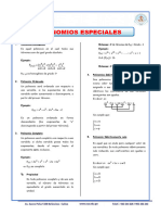 Polinomios Especiales para Tercero de Secundaria