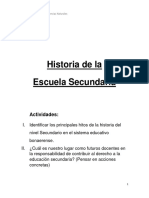 Historia de La Escuela Secundaria