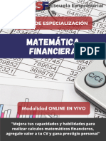 Brochure Curso Matemática Financiera