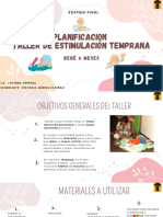 Planificacion Taller de Estimulación Tempranapsicomotricidad